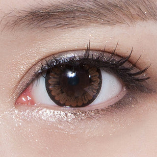 NEO Dali Heart Brown Color Contact Lens - EyeCandys