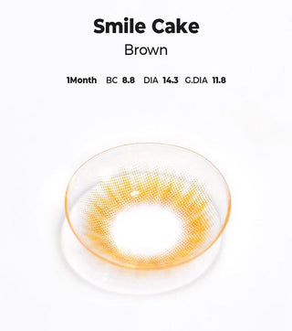 Chuu Smile Cake Brown Natural Color Contact Lens for Dark Eyes - EyeCandys