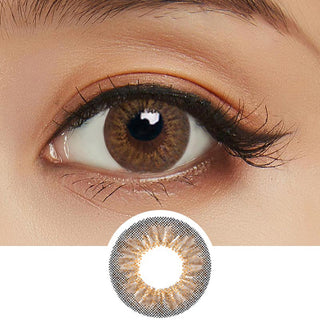 EyeCandys Pink Label Sprinkles Brown Color Contact Lens for Dark Eyes - Eyecandys